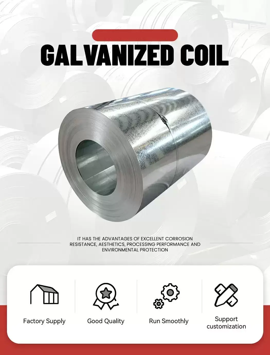 SGH340 Galvanized Steel Coil